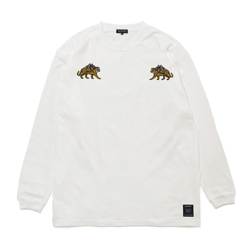 430 fourthirty / "MOUNT TIGER" EMB L/S TEE / フォーサーティ マウンテンタイガー 刺繍 ロングスリーブ ティー